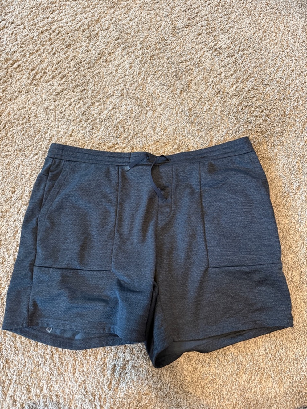 Bass Women's Dark Gray Athletic Knit Shorts with Drawstring